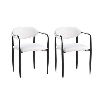 Lot de 2 chaises de salle à manger en Tissu Rétro TANEVIK