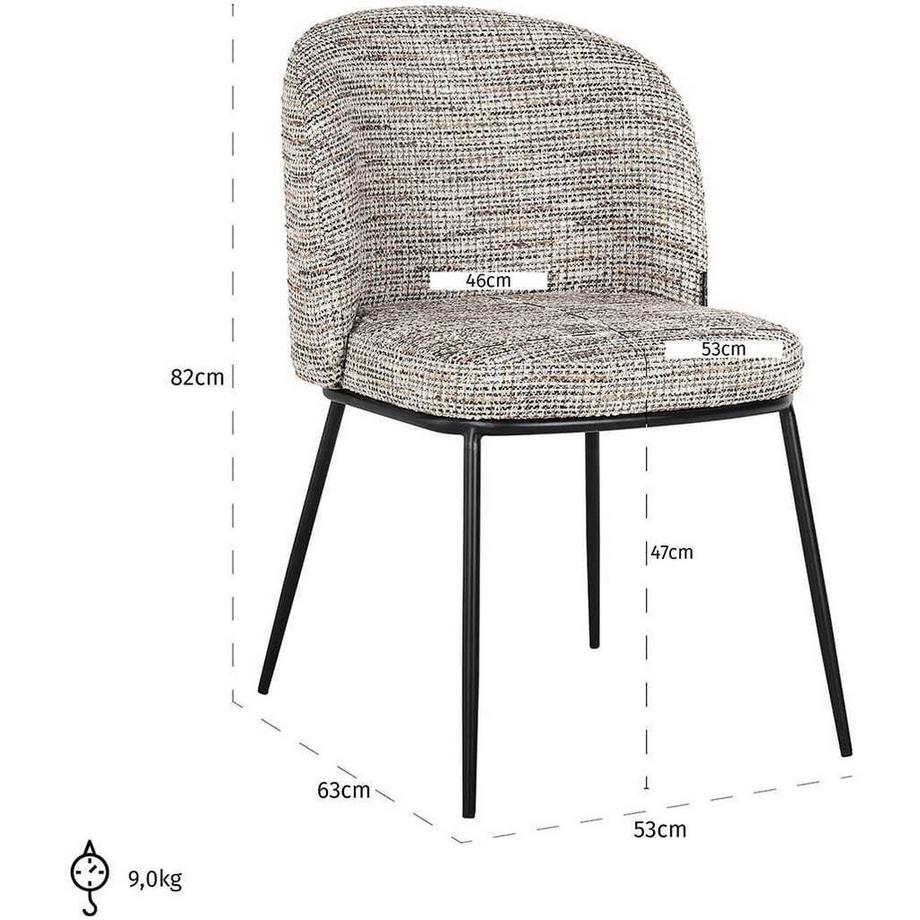 mutoni Esszimmerstuhl Elvi Natur trendy  