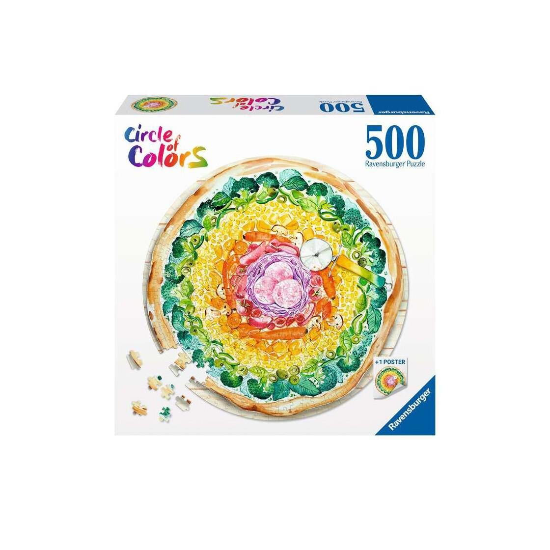 Image of Puzzle Circle of Colors Pizza (500Teile)