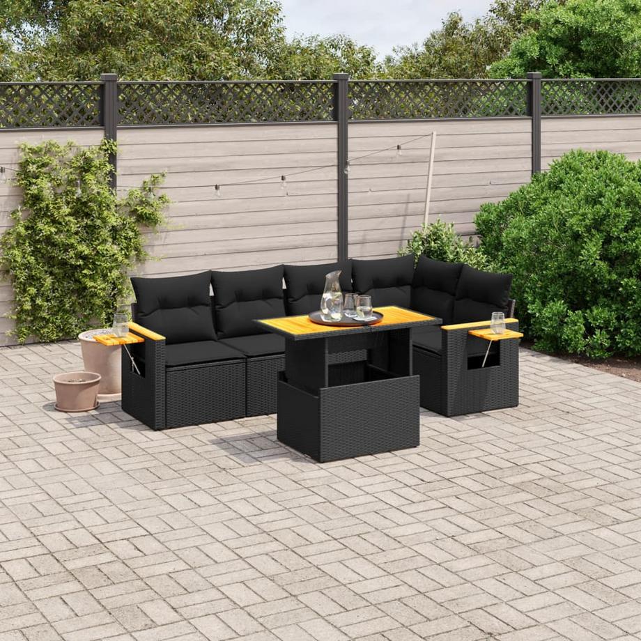 VidaXL set divano da giardino Polirattan  