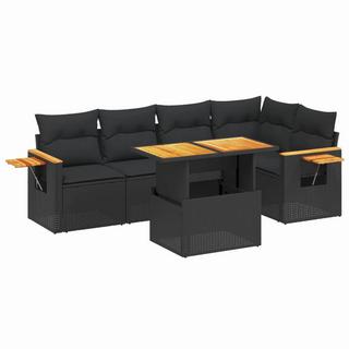 VidaXL Ensemble de canapés de jardin rotin synthétique  