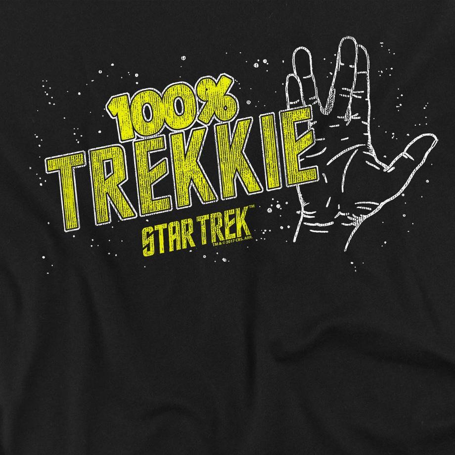 Star Trek Star Trek 100% Trekkie Langarm T-Shirt  