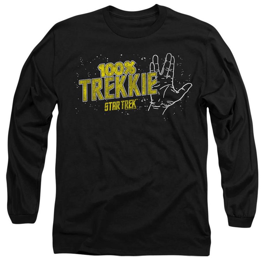Star Trek Star Trek 100% Trekkie Langarm T-Shirt  