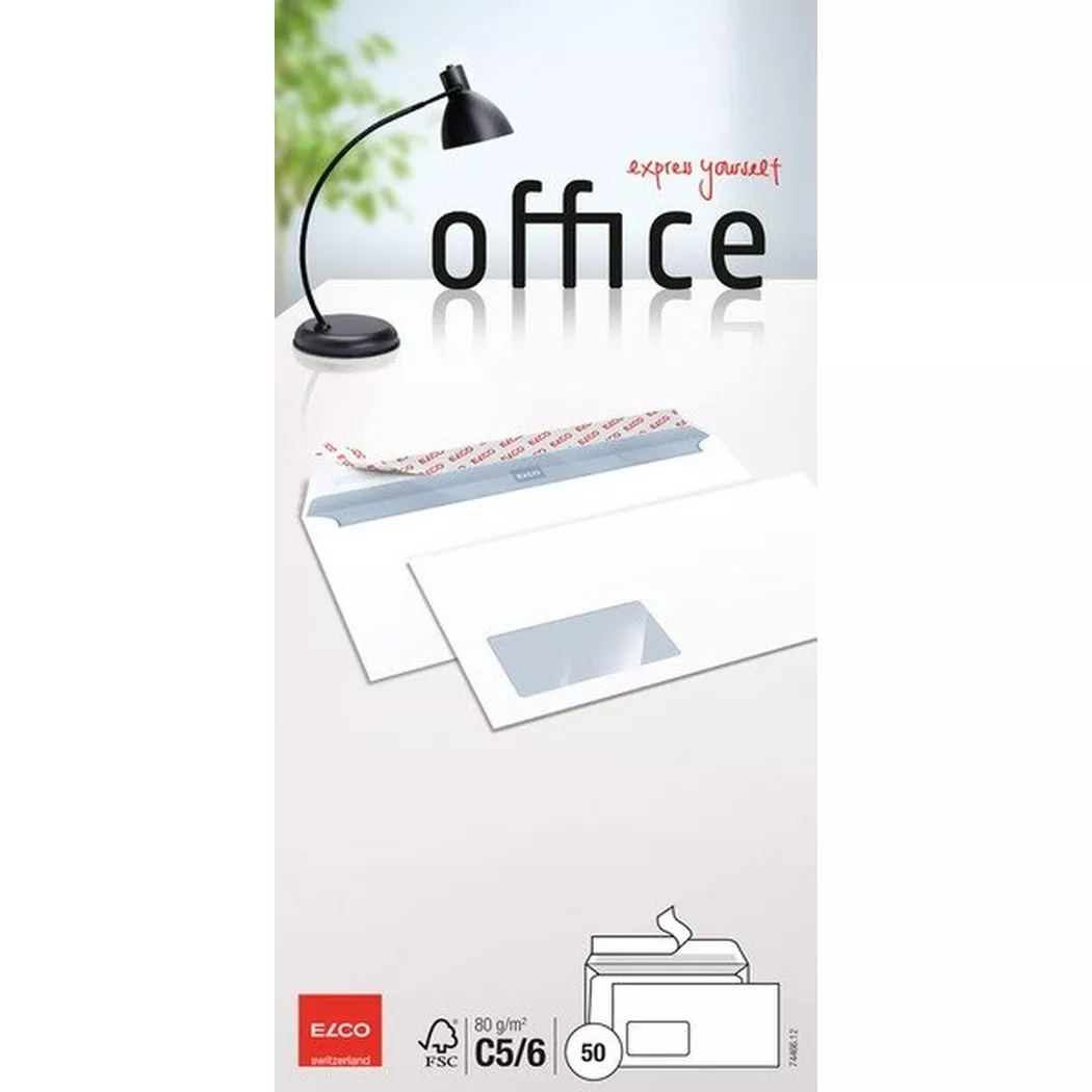 elco -  Couvert Office m/Fenster C5/6 74466.12 80g