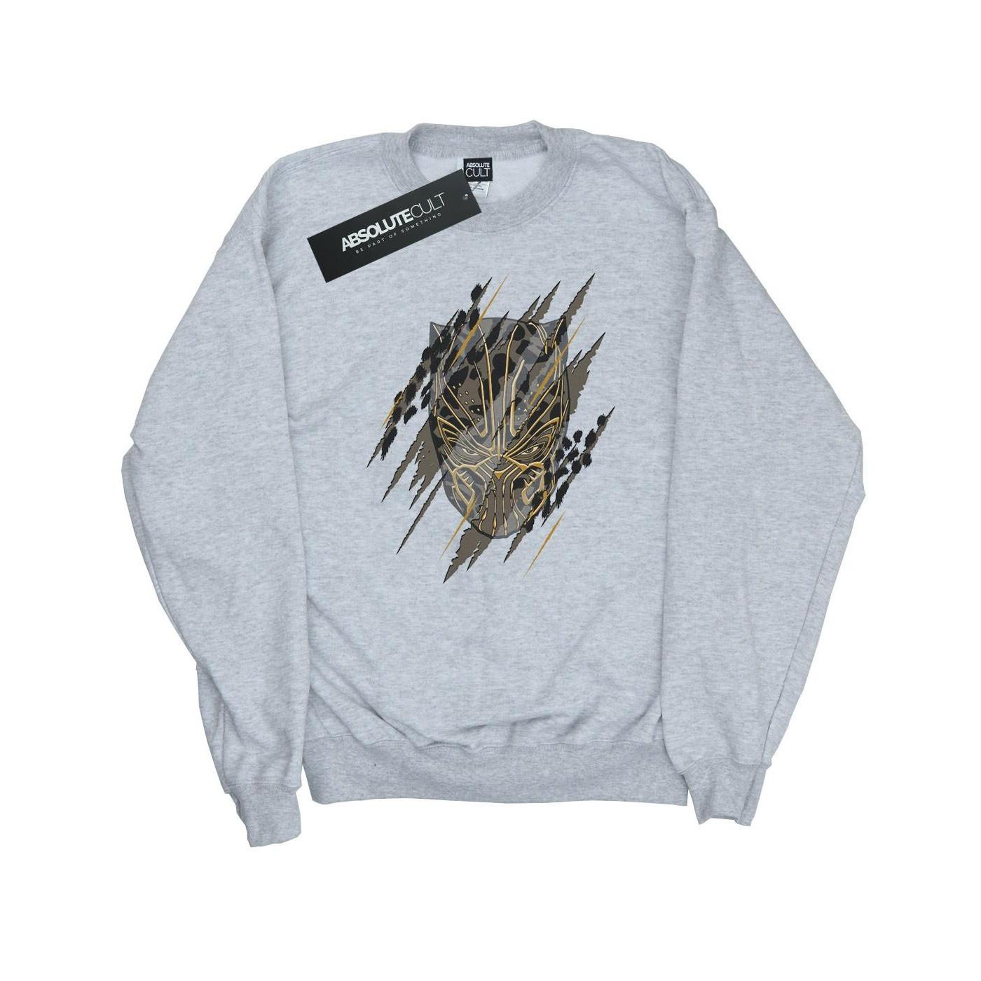 Image of Black Panther Gold Head Sweatshirt Damen Grau L