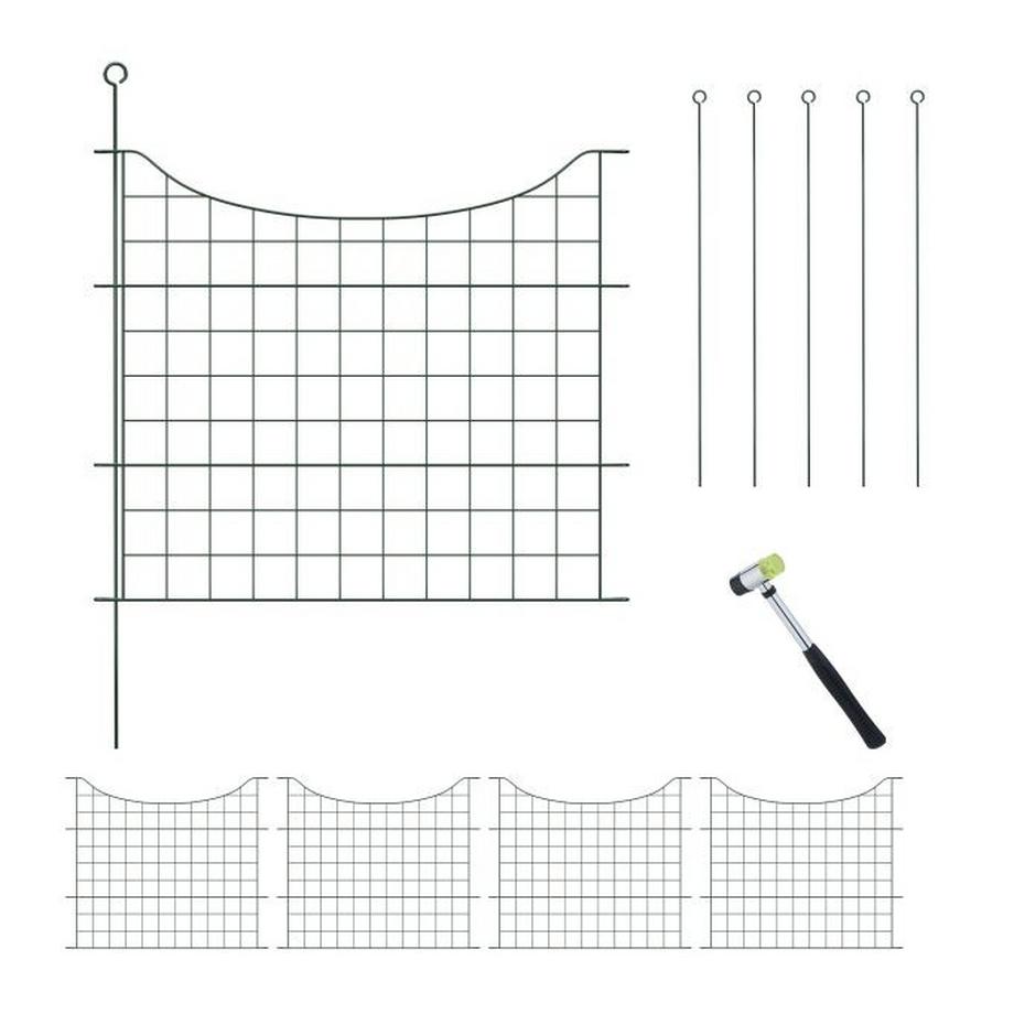 Northix  Teichzaun mit 5 Teilen und Unterbögen 