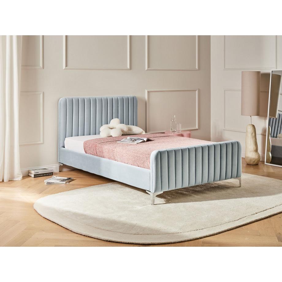 Beliani Letto en Velluto  LUNAN  