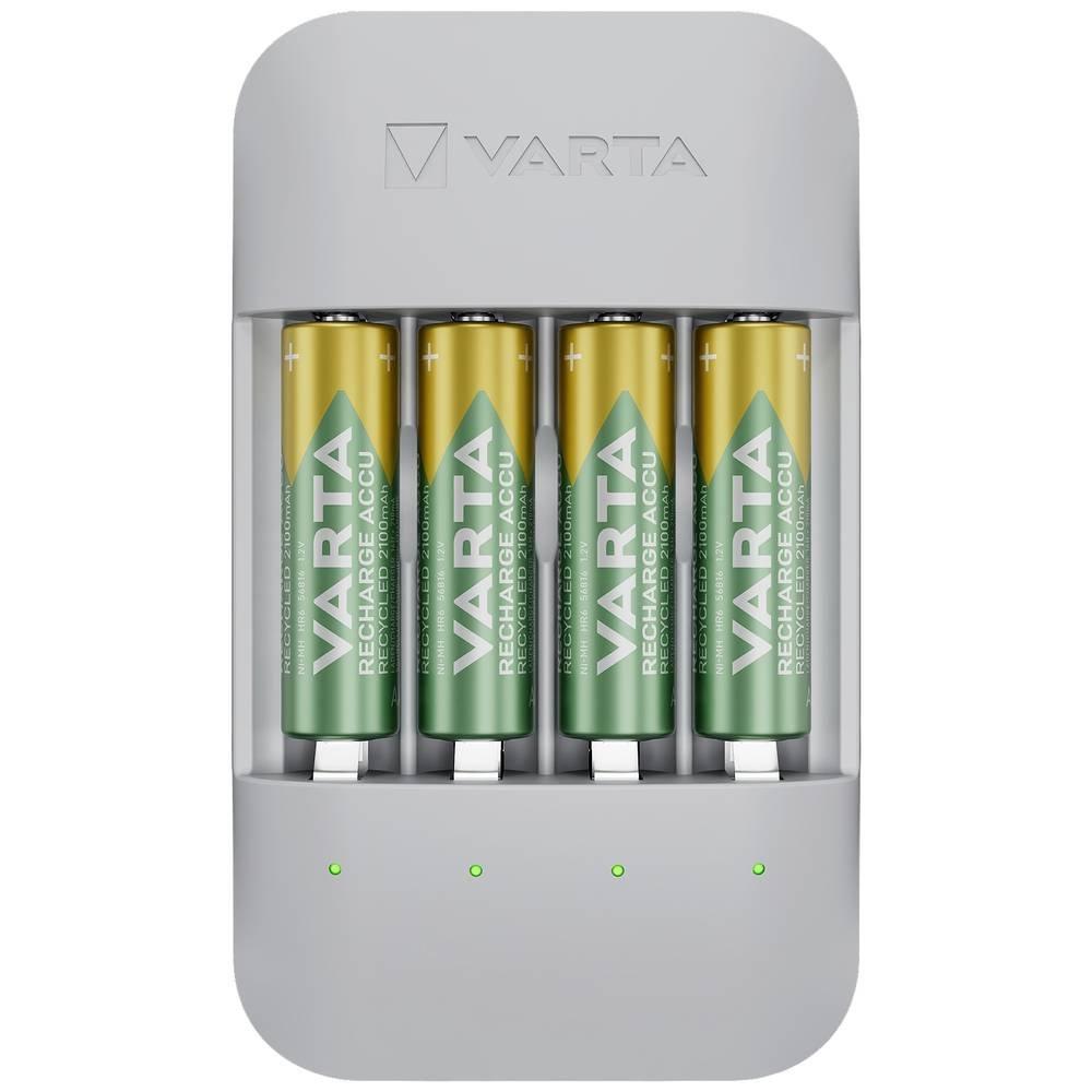 VARTA  Chargeur Eco Pro recyclé 4x AA 2100 mAh Box 