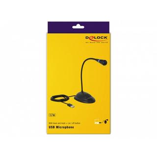 DeLock  Mikrofon USB mit Mute- und On/Off-Taste 