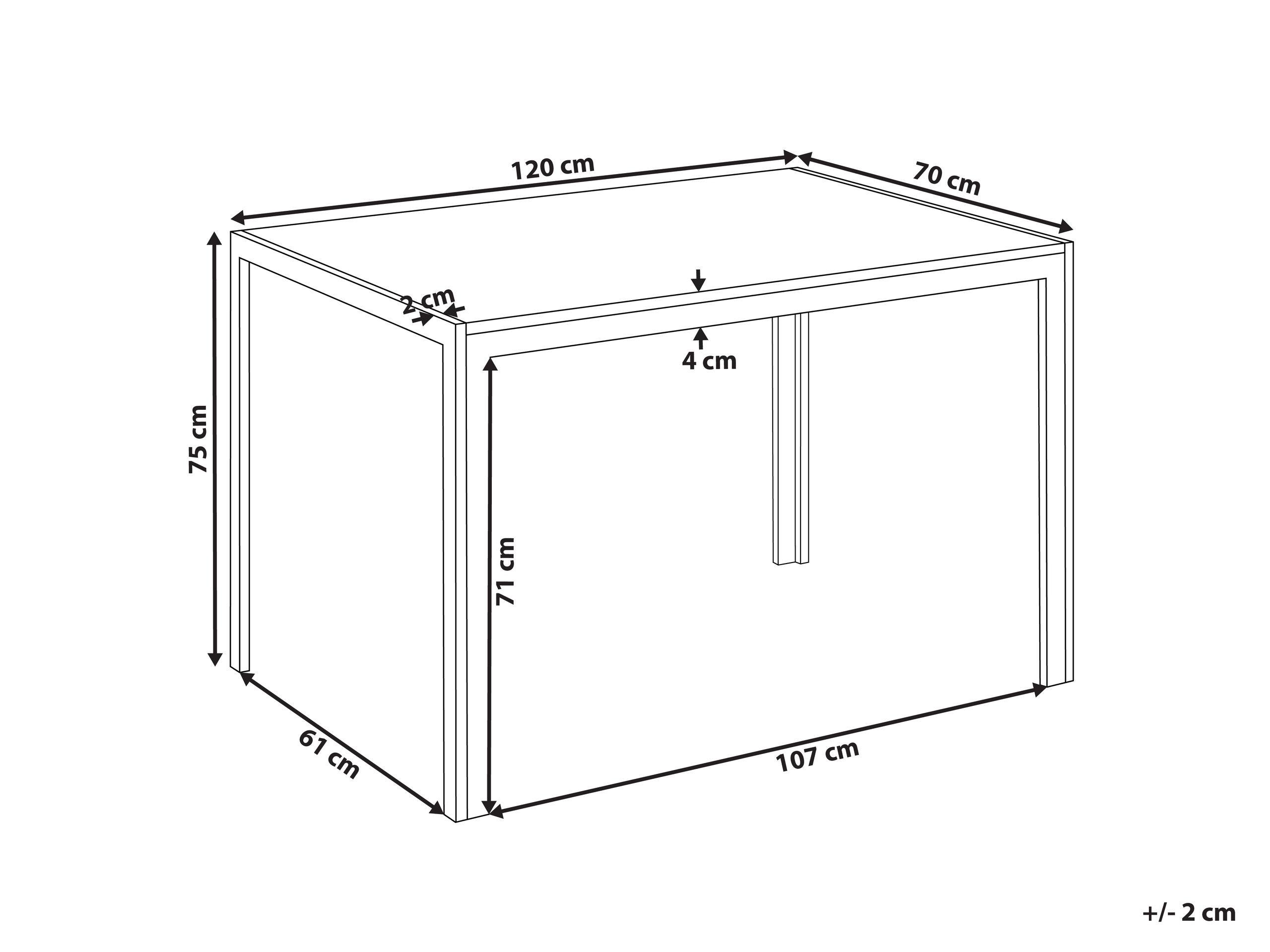 Beliani Esstisch Modern MANN  