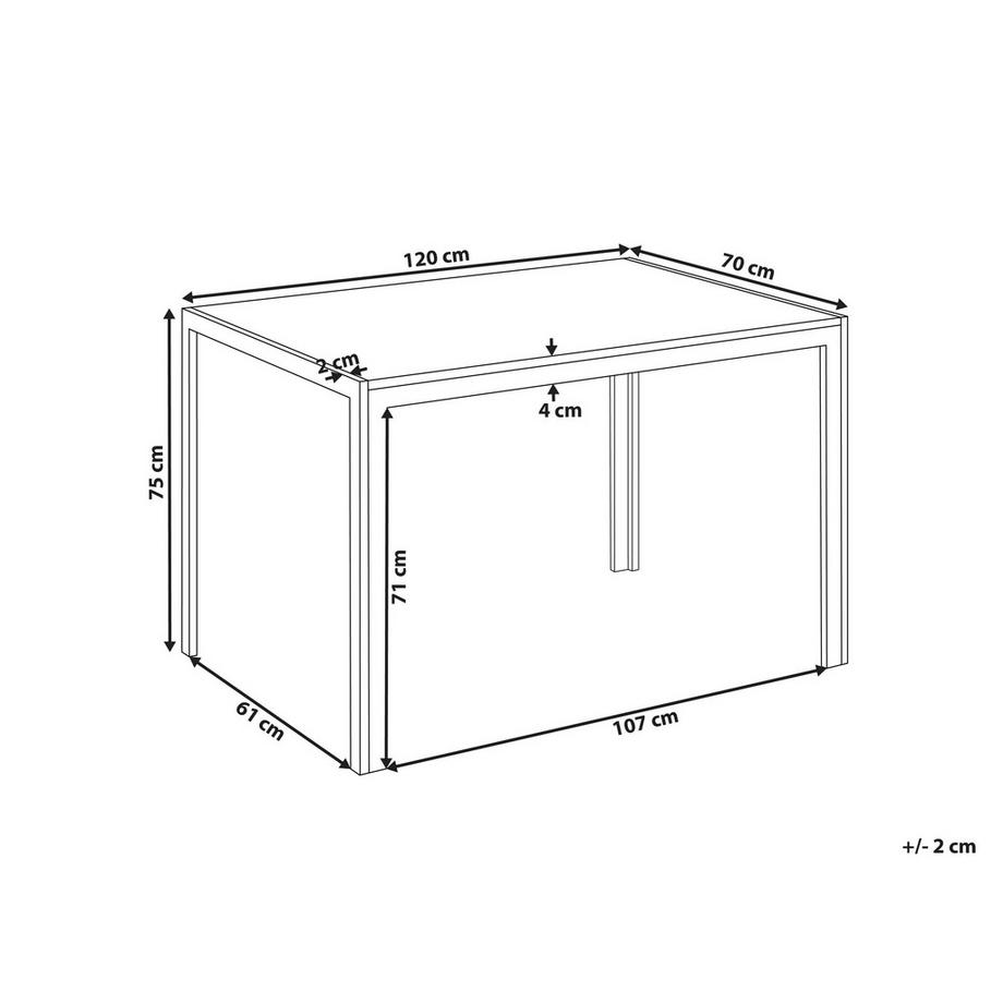 Beliani Table de repas Moderne MANN  