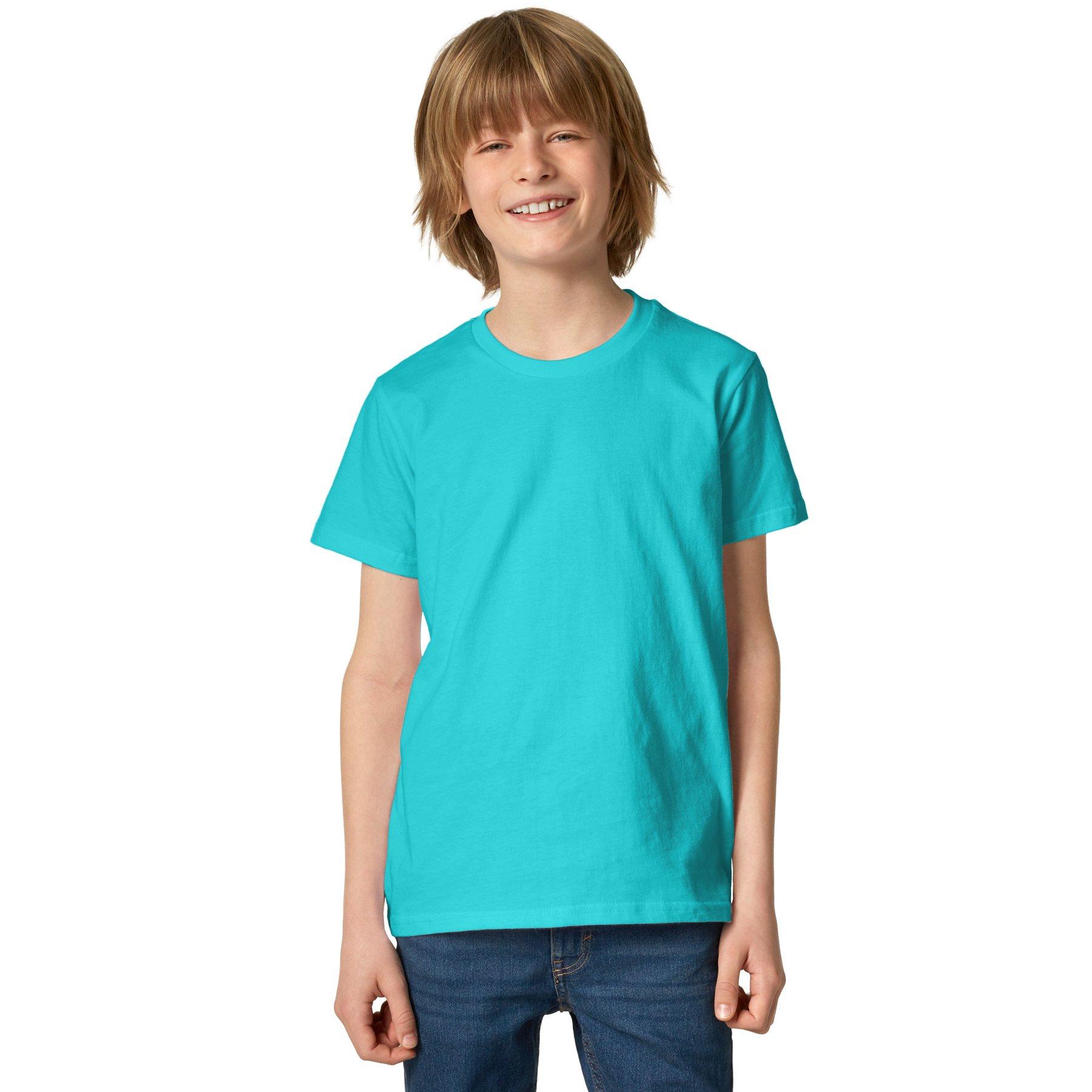 Image of T-shirt Kinder Jungen Türkisblau 128