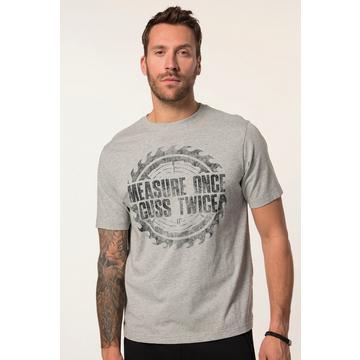 T-shirt con mezze maniche e stampa sul petto, fino alla tg. 8XL