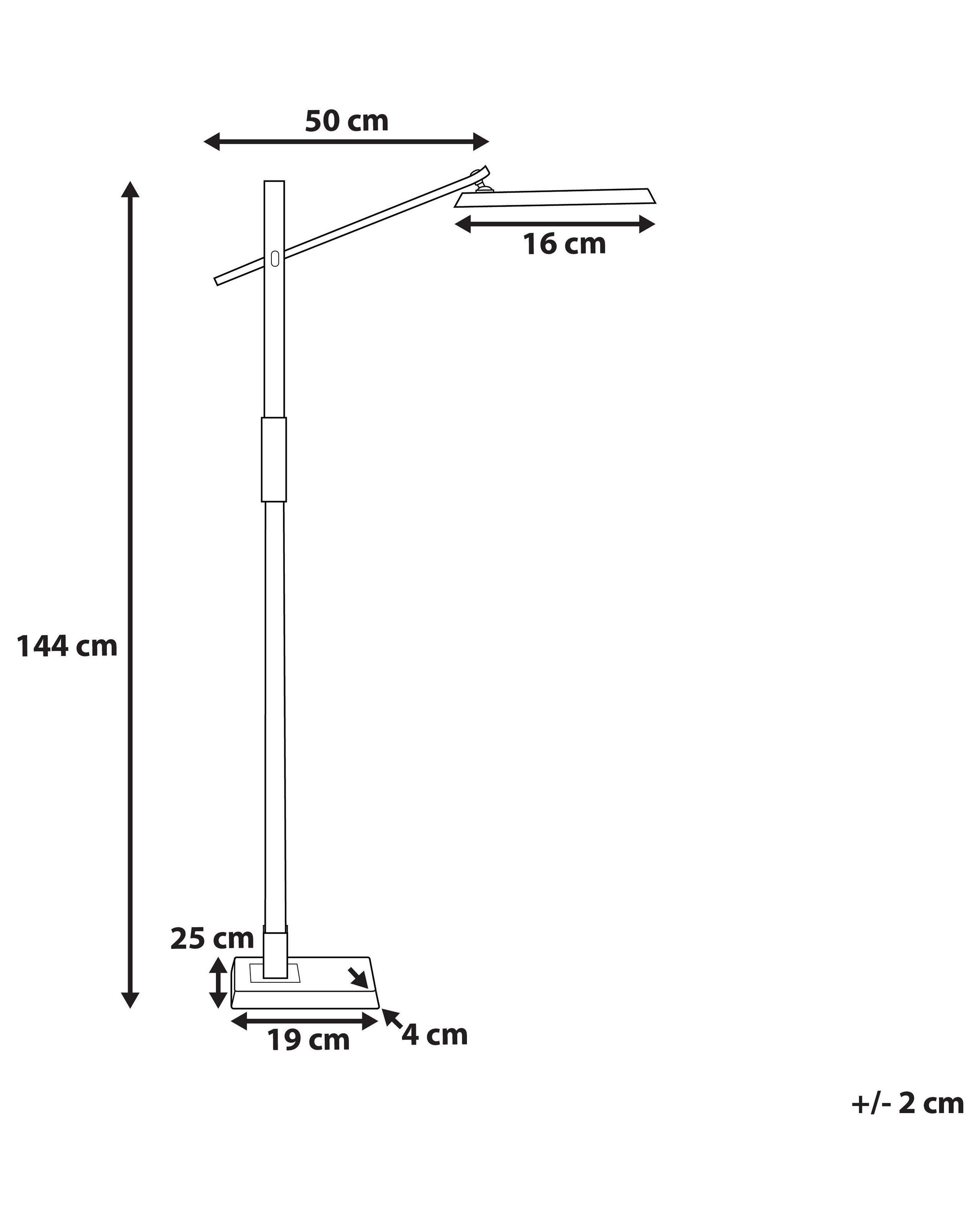 Beliani Lampadaire en Matière synthétique Moderne AQUARIUS  