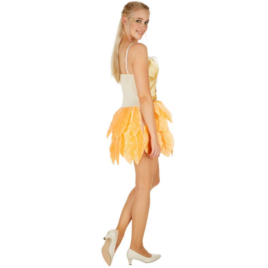 Tectake  Costume de fée des feuilles Fleurs d’or pour femme 