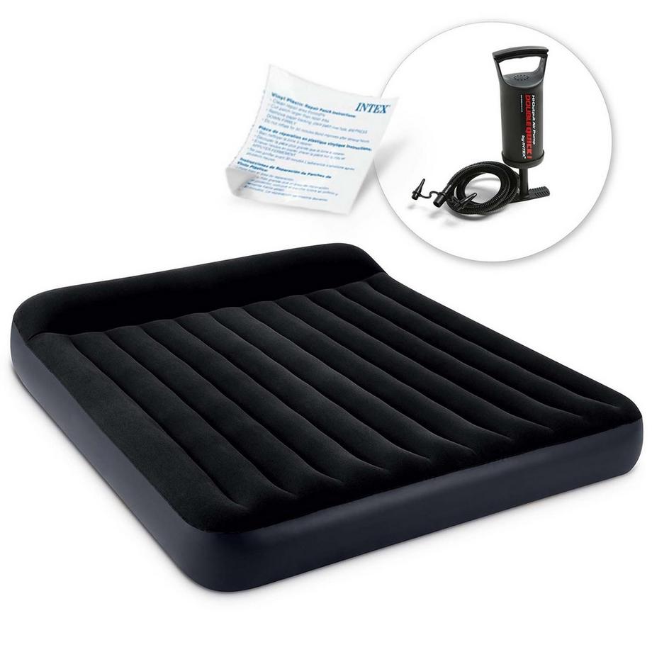 Materasso gonfiabile 203x183x25 cm con pompa a pistoni INTEX 64144