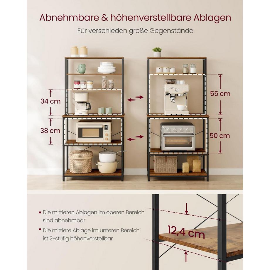Songmics Étagère de cuisine avec 6 tablettes  