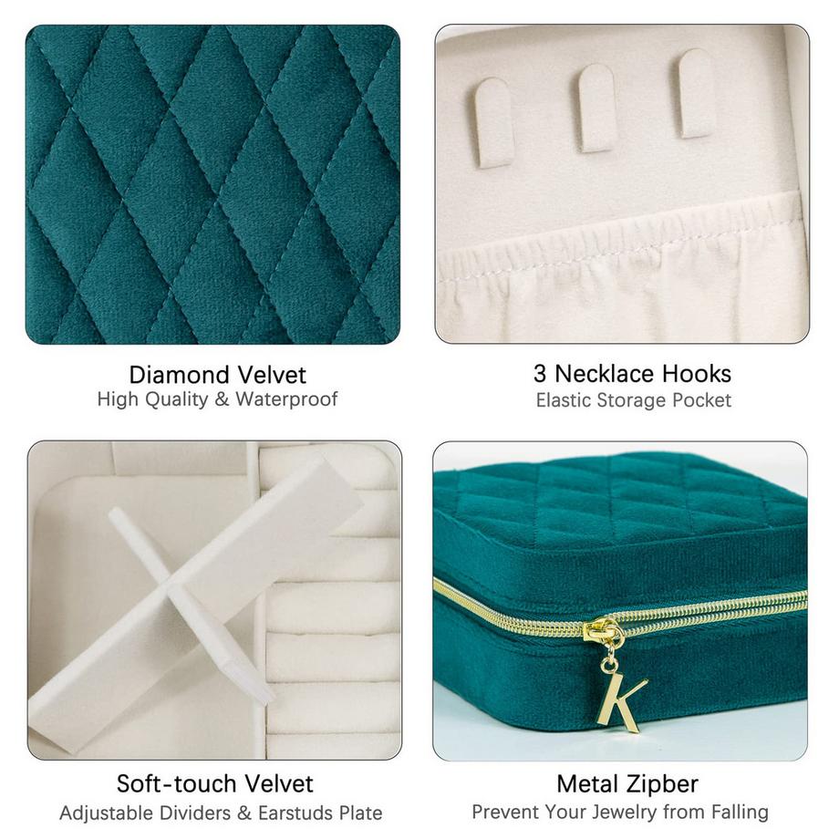 Only-bags.store  Kleines Schmuckkästchen, tragbares Reise-Schmuckkästchen 