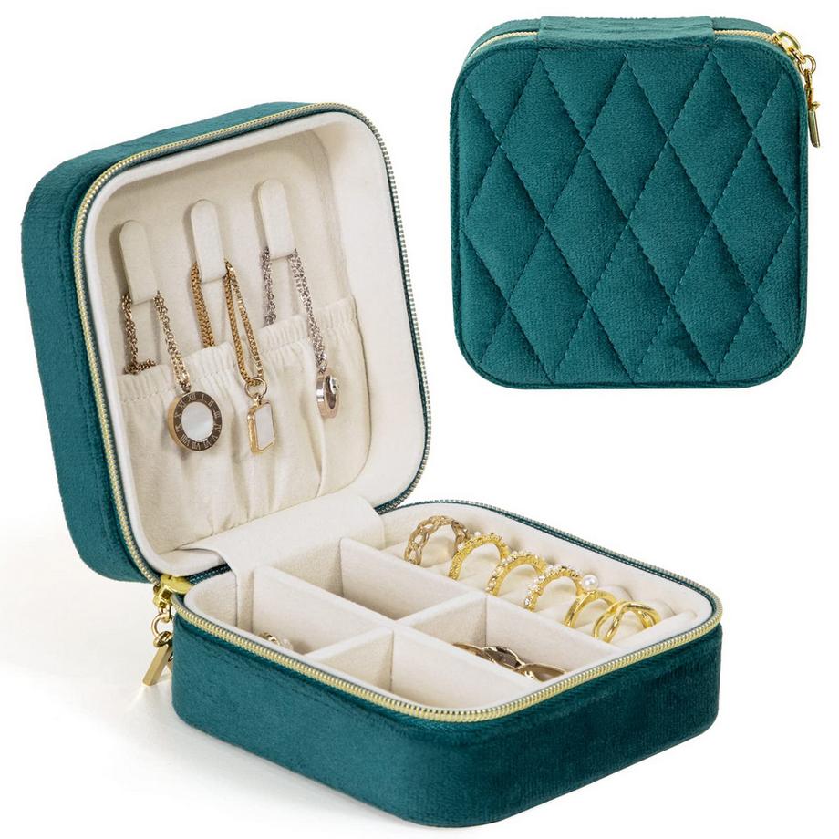 Only-bags.store  Kleines Schmuckkästchen, tragbares Reise-Schmuckkästchen 