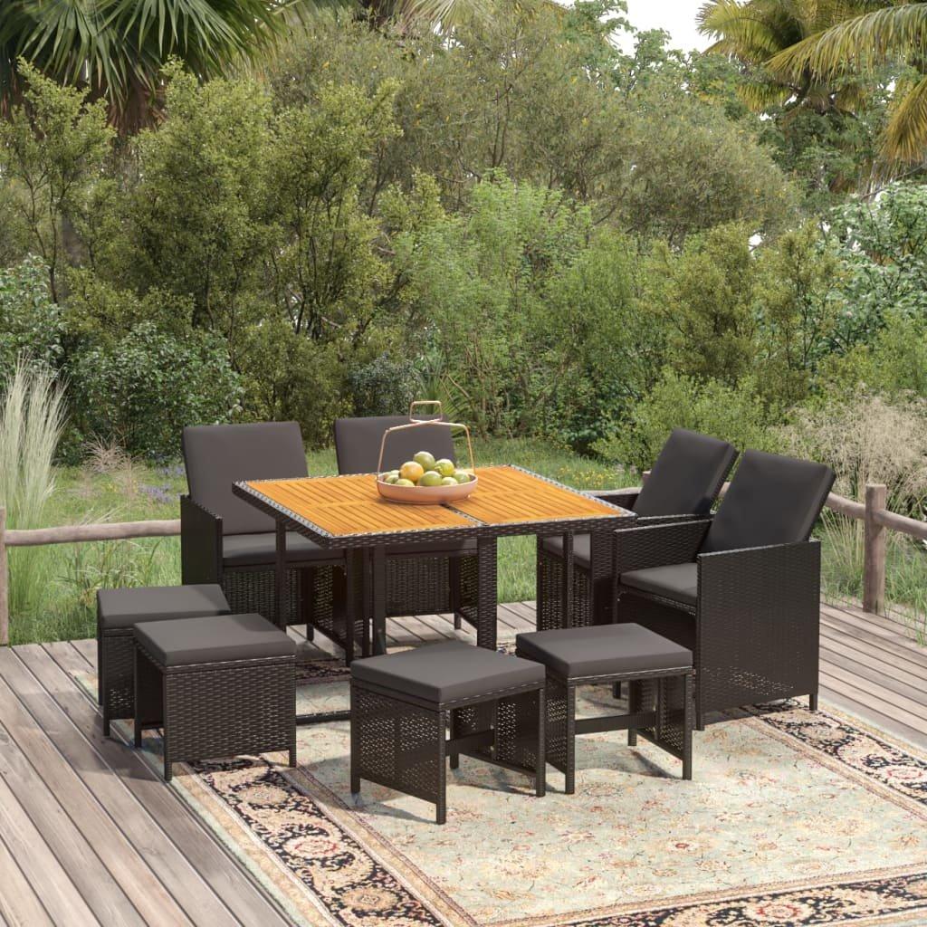 VidaXL Garten essgruppe poly-rattan  