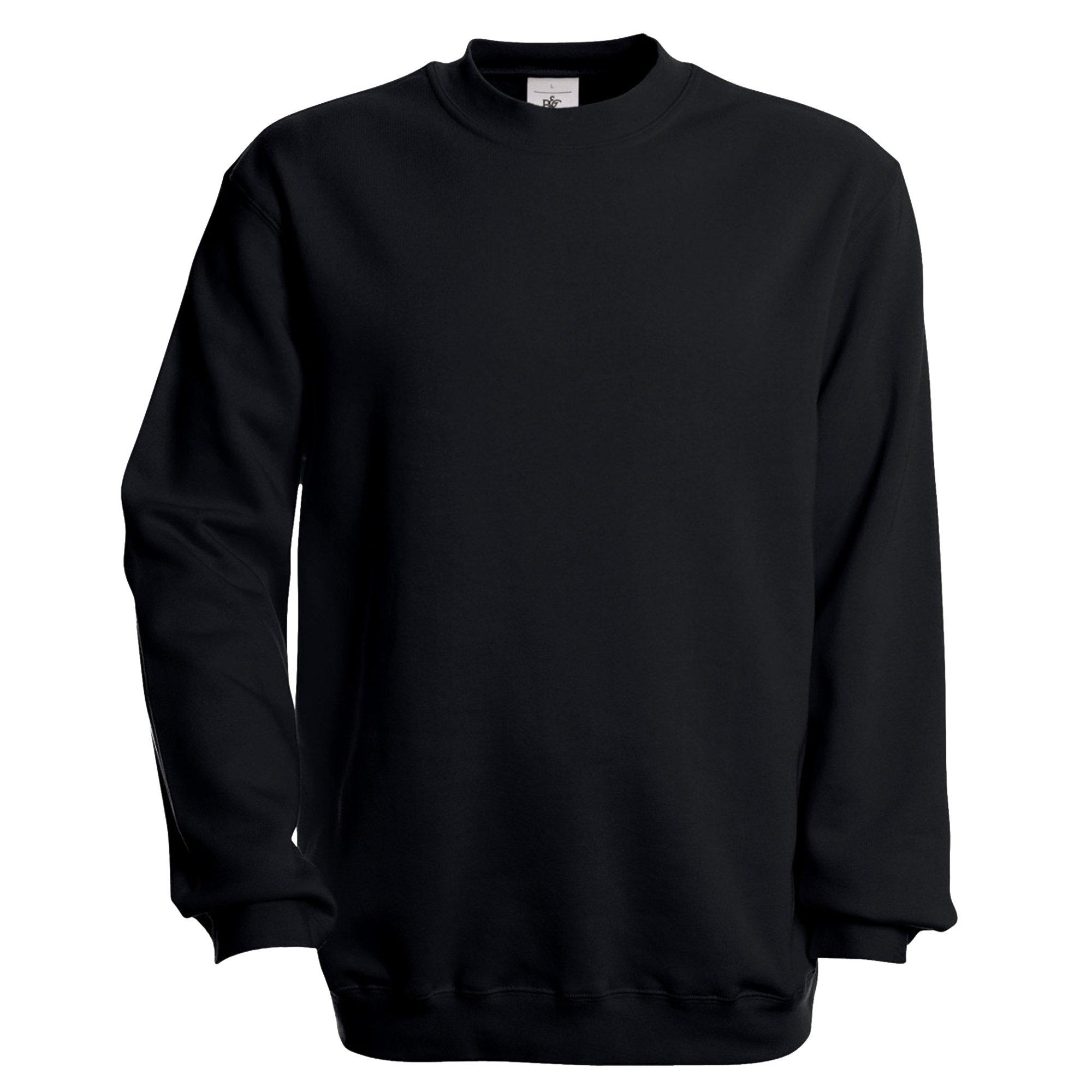 Image of B&c Sweatshirt Mit Rundhalsausschnitt Damen Schwarz XXL