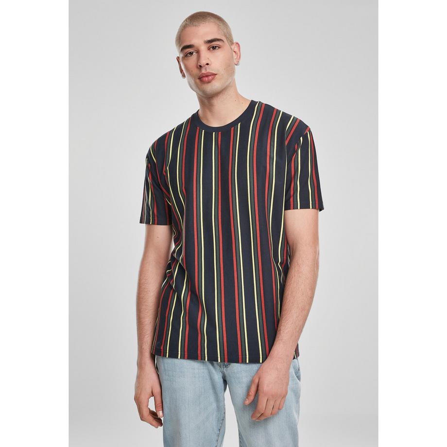 t-shirt printed oversized retro stripe