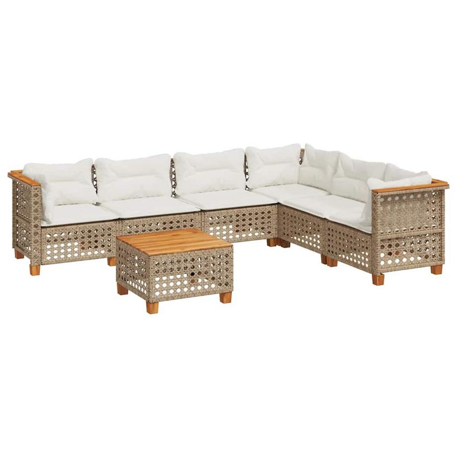 set divano da giardino Polirattan