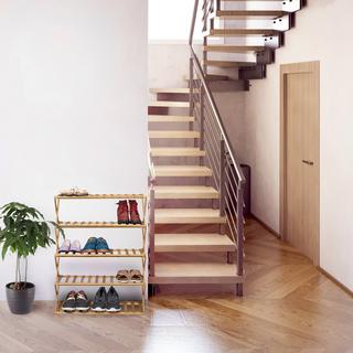 Northix Ripiano pieghevole per scarpe in bambù  