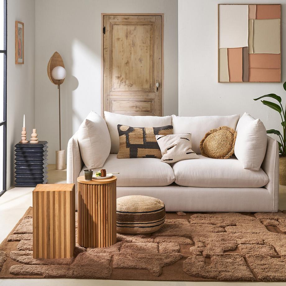 La Redoute Intérieurs Sofa-Endstück aus Eiche und Eichenfurnier  