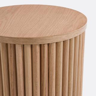 La Redoute Intérieurs Sofa-Endstück aus Eiche und Eichenfurnier  