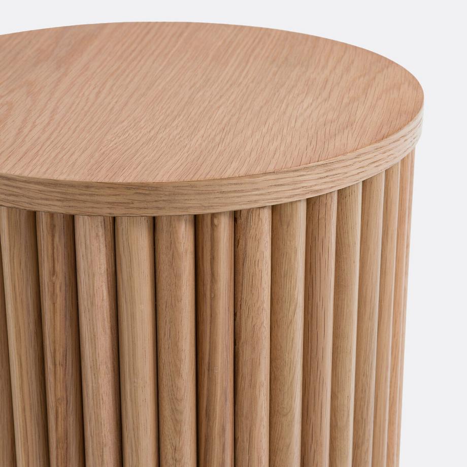 La Redoute Intérieurs Sofa-Endstück aus Eiche und Eichenfurnier  