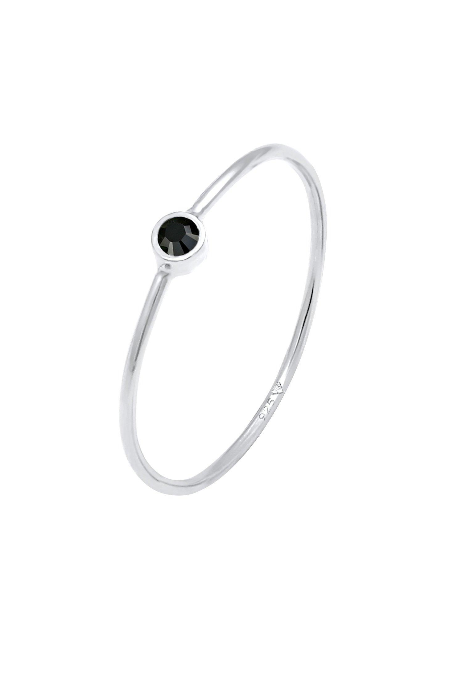 Image of Ring Kristall Damen Schwarz 58mm