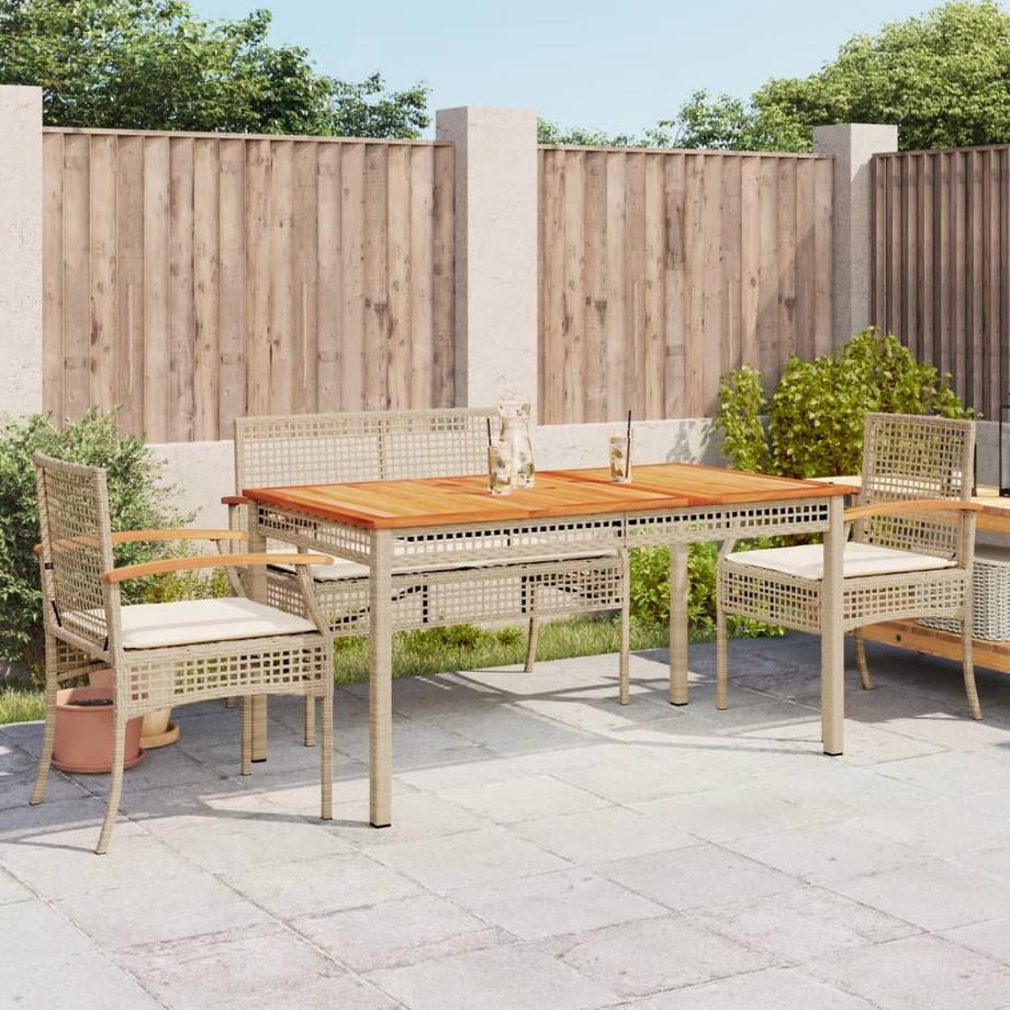 VidaXL set da pranzo da giardino Polirattan  