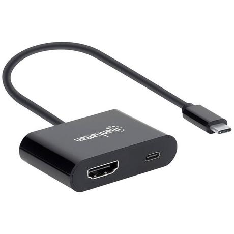 Manhattan  USB-C auf HDMI- mit Power Delivery-Ladeport 