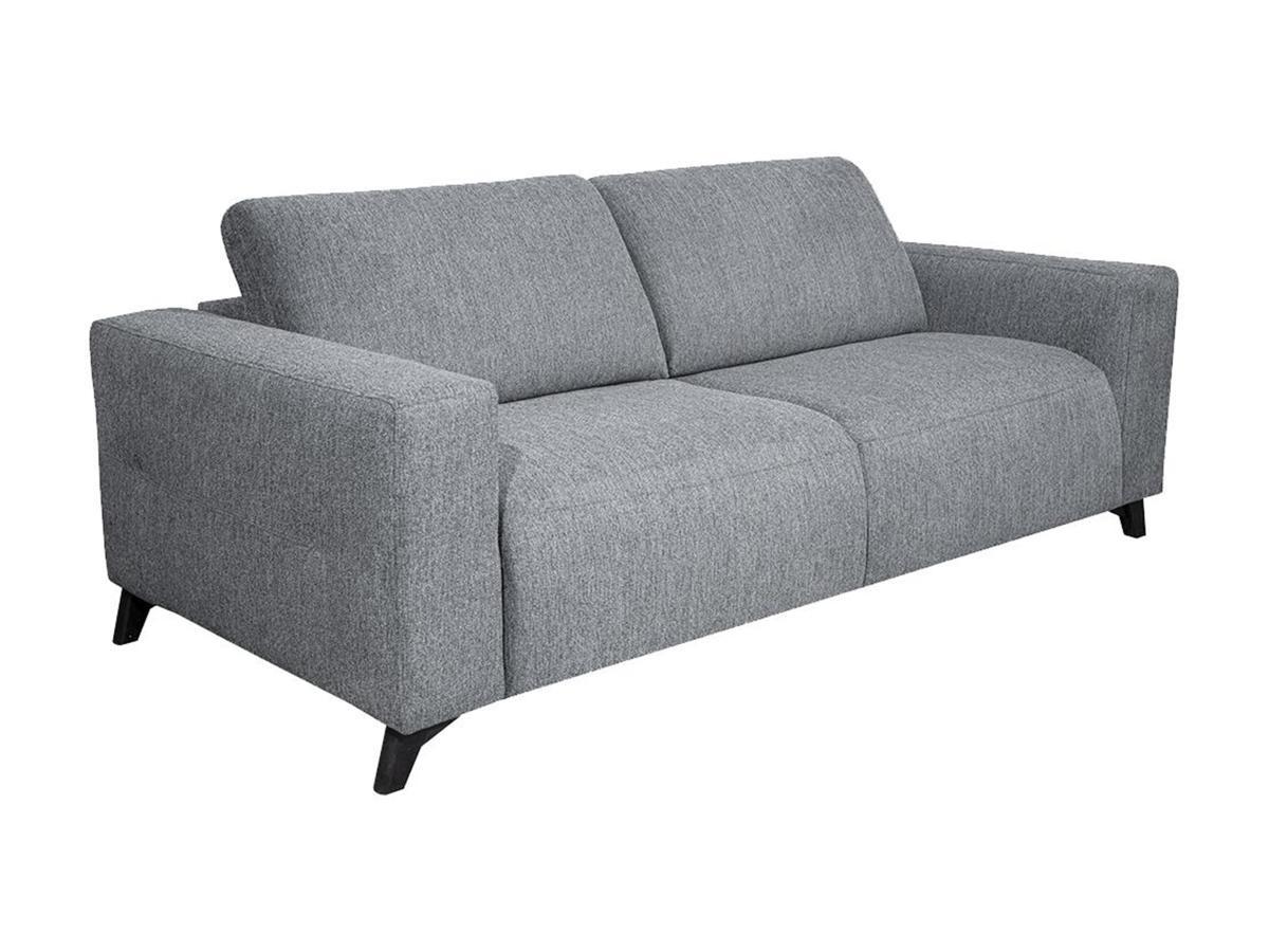 Image of Schlafsofa mit Matratze 3-Sitzer MONTASI Stoff - Grau - Liegefläche: 140 cm - Matratzenhöhe: 14 cm mit Memory Schaum Schlafsofa mit Matratze 3-Sitzer MONTASI Stoff - Grau - Liegefläche: 140 cm - Matratzenhöhe: 14 cm mit Memory Schaum