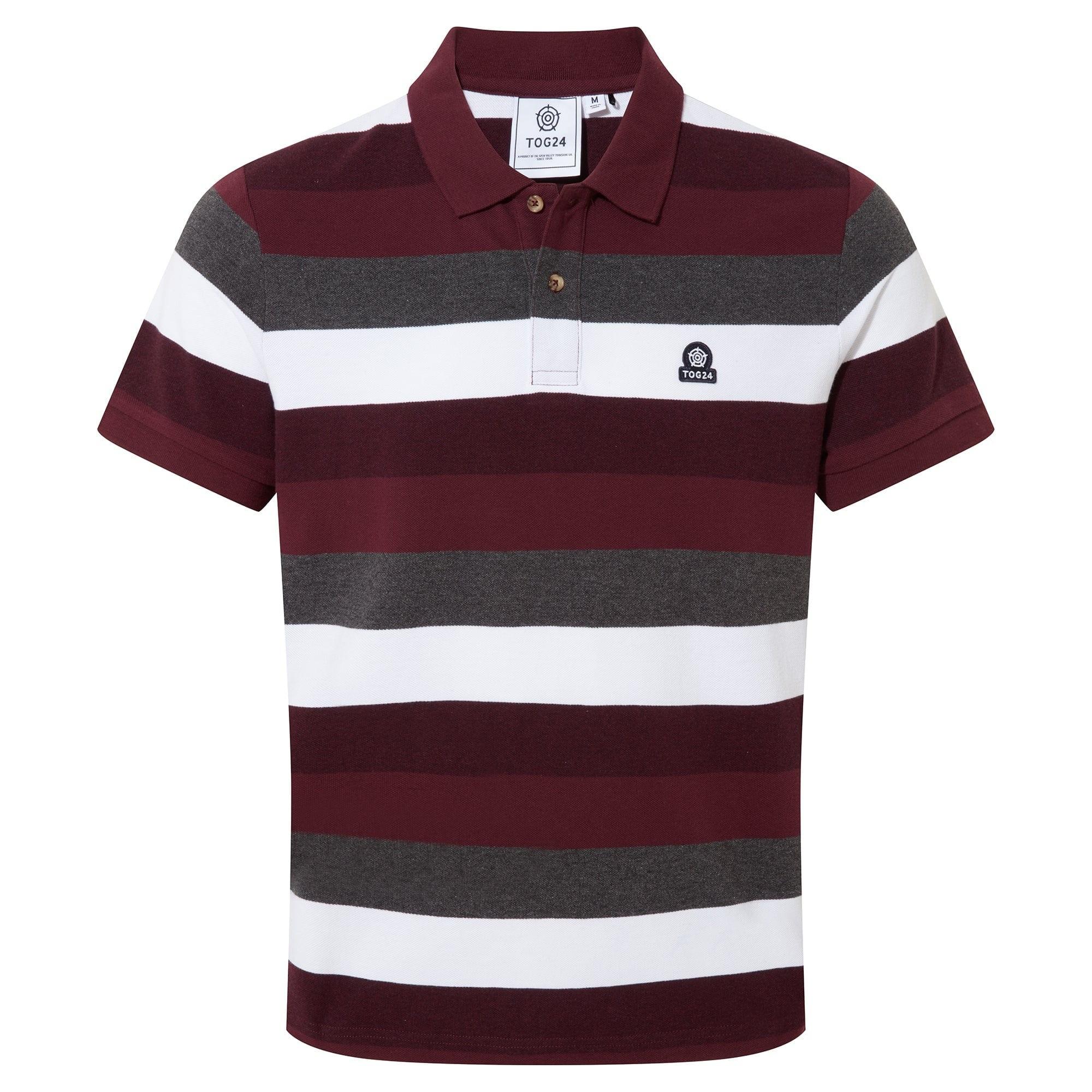 Image of Flaxby Poloshirt Herren Weinrot S