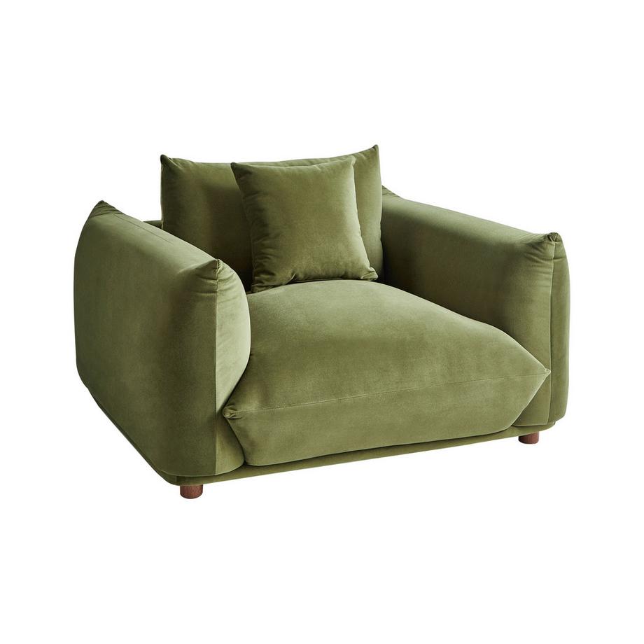 Sessel aus Samtstoff  LUVOS