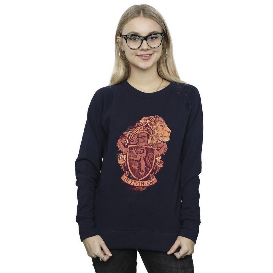 HARRY-POTTER Gryffindor Sweatshirt Imprimé Col Rond  