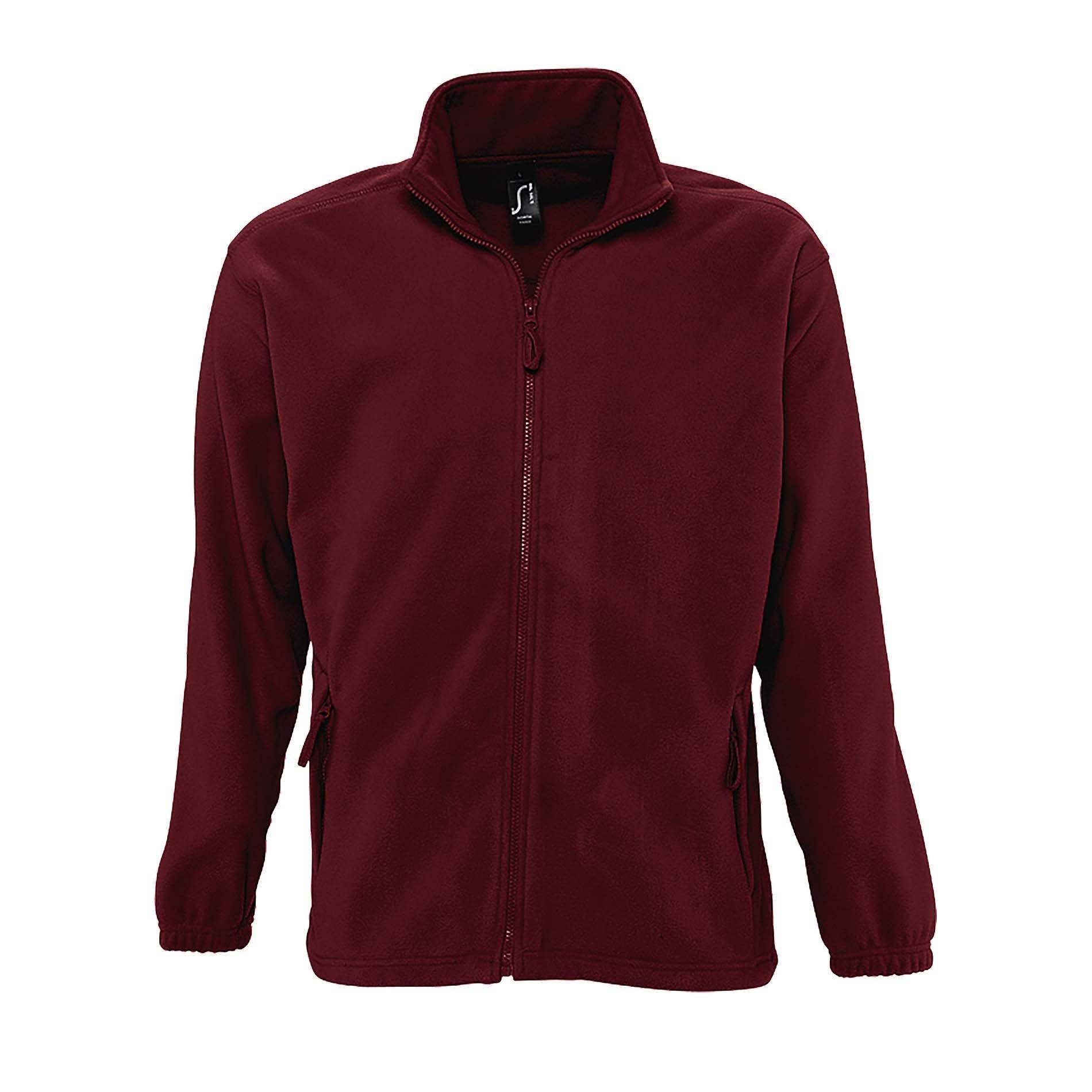 Image of Outdoor Fleece Jacke North Herren Weinrot 4XL