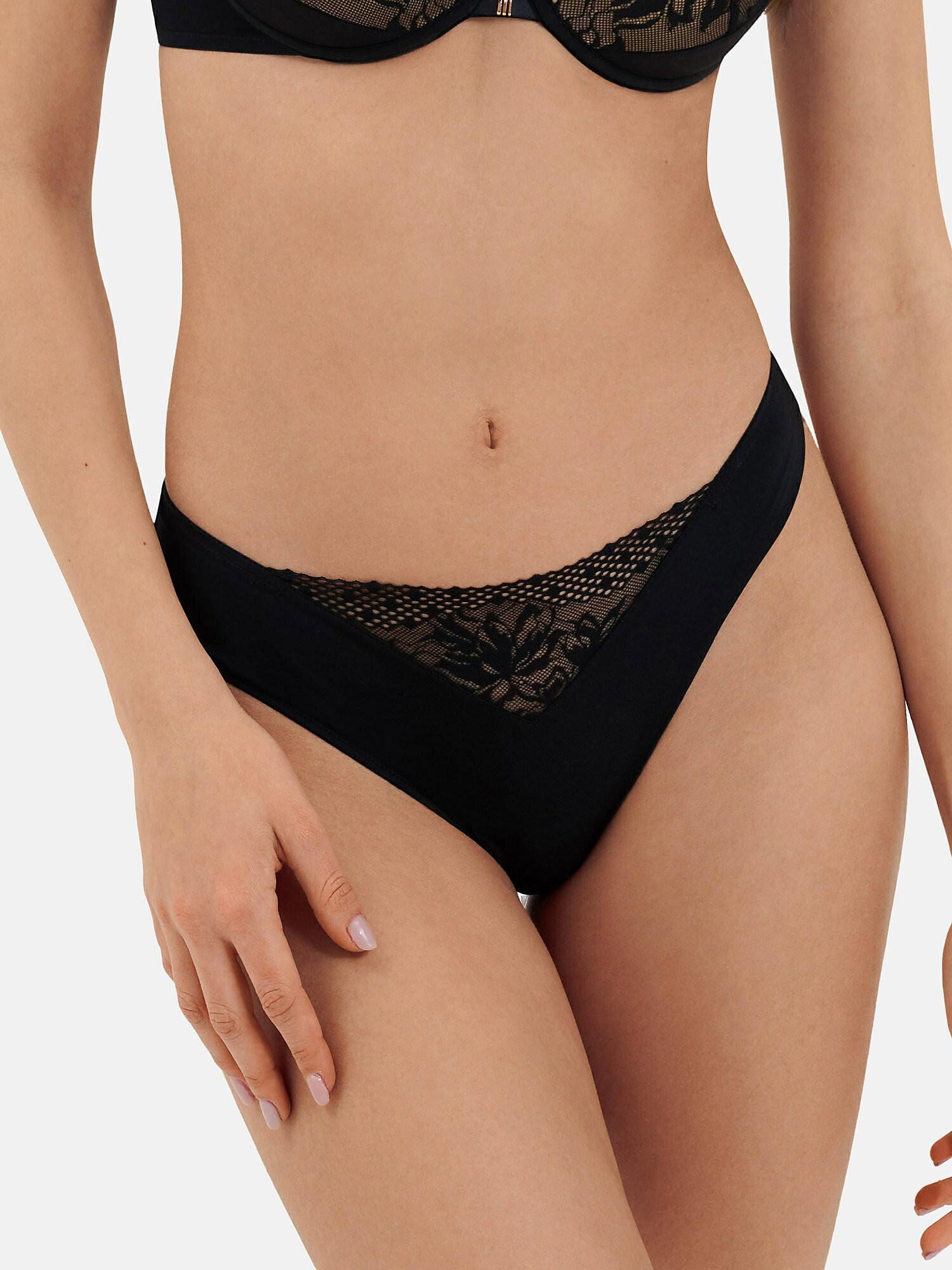 Image of Brasilianischer Ausschnitt Melanie Unisex Schwarz 36