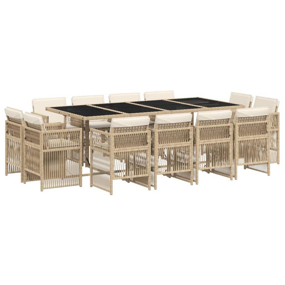set da pranzo da giardino Polirattan