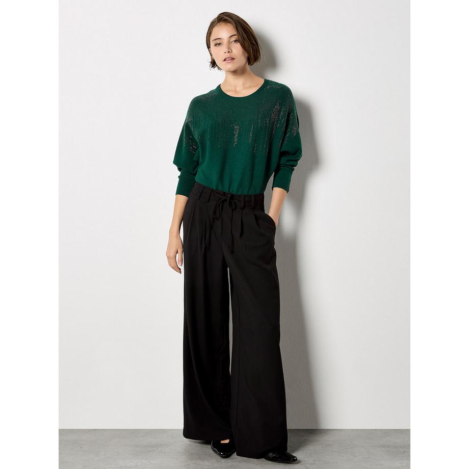 APRICOT Pullover mit Fledermausärmeln und Nietenverzierung  