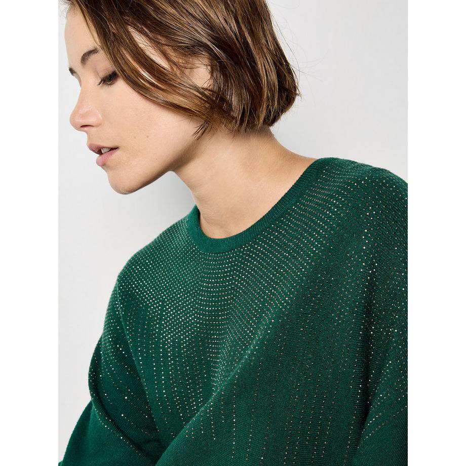 APRICOT Pullover mit Fledermausärmeln und Nietenverzierung  