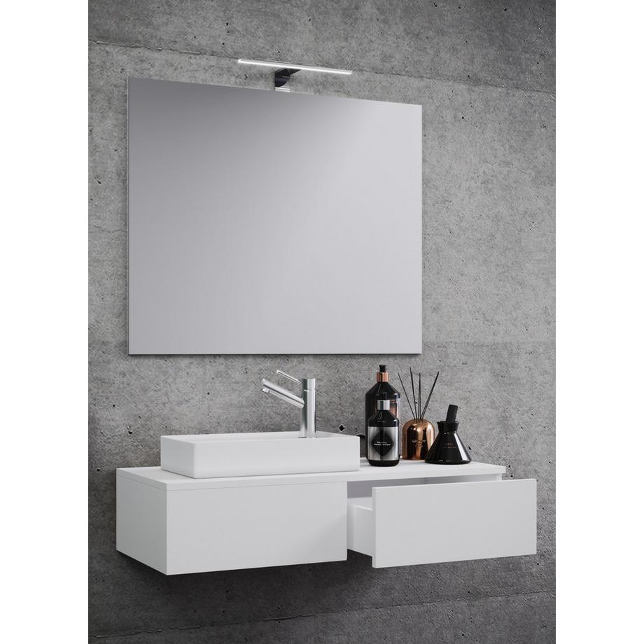 VCM 3-tlg Badmöbel Set Gäste WC Gästebad Waschplatz Waschtisch klein schmal Gudas SP  