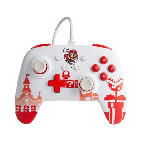POWERA  Mario Red Rosso, Bianco USB Gamepad Nintendo Switch 