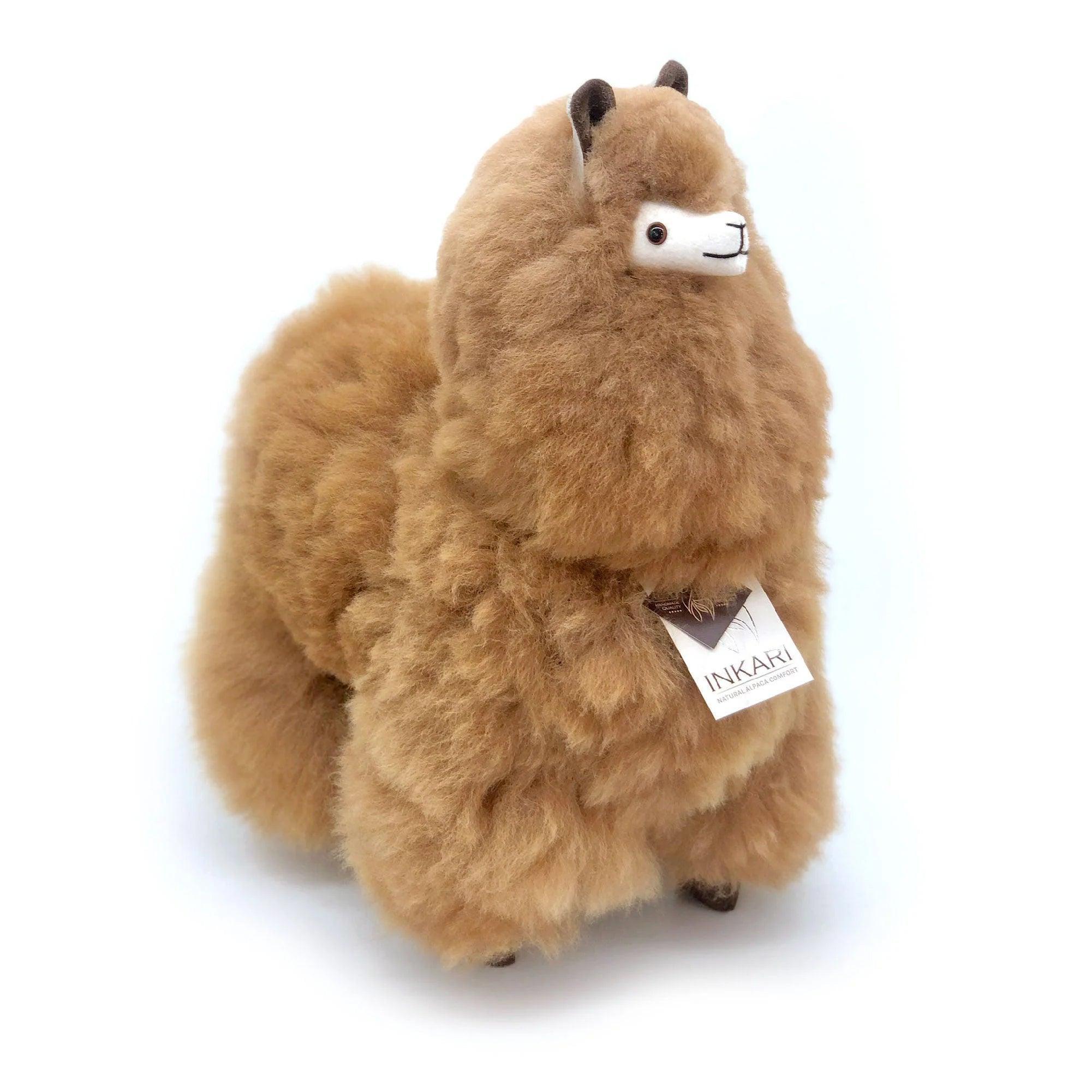 Image of Alpaka Kuscheltier Large (50 cm) - Hazelnut