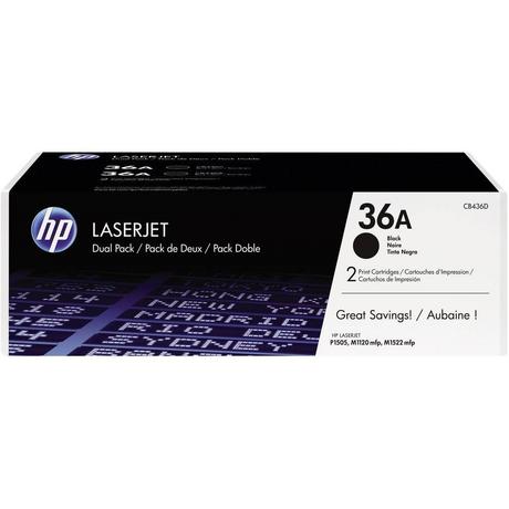 HP  36A  Cassetta Toner Conf 2 pz Nero 2000 pagine Originale Toner 
