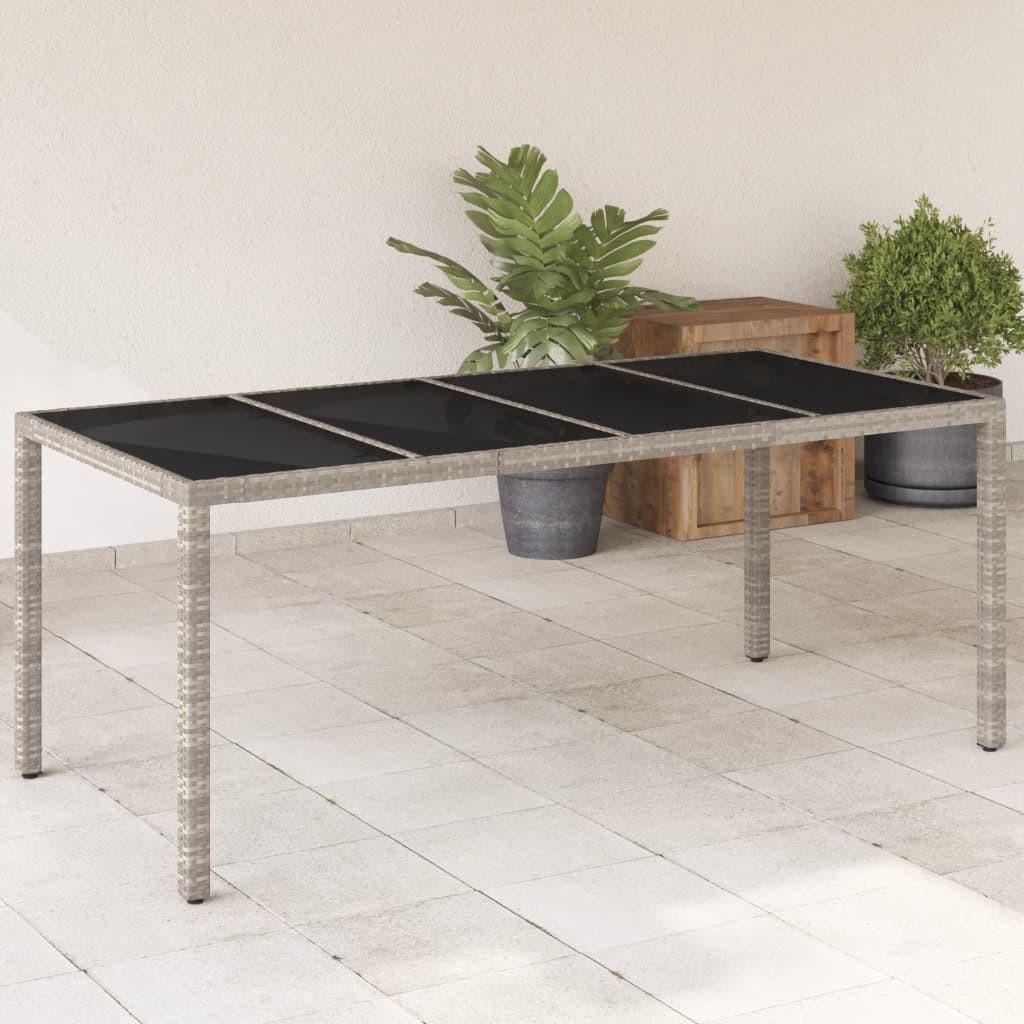 VidaXL Table de jardin rotin synthétique  