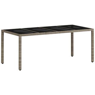 VidaXL Table de jardin rotin synthétique  