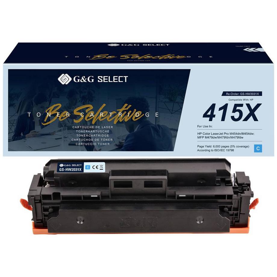 Kompatibel mit 415X W2031X (MIT CHIP und Füllstandanzeige) XL-Premium-Toner - Marke: Select